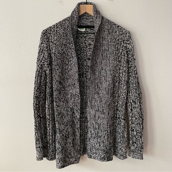 Anthropologie Black and White Knitted Cardigan - Size: Small - Picture 1 of 5